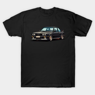 Black M3 E30 3 series T-Shirt